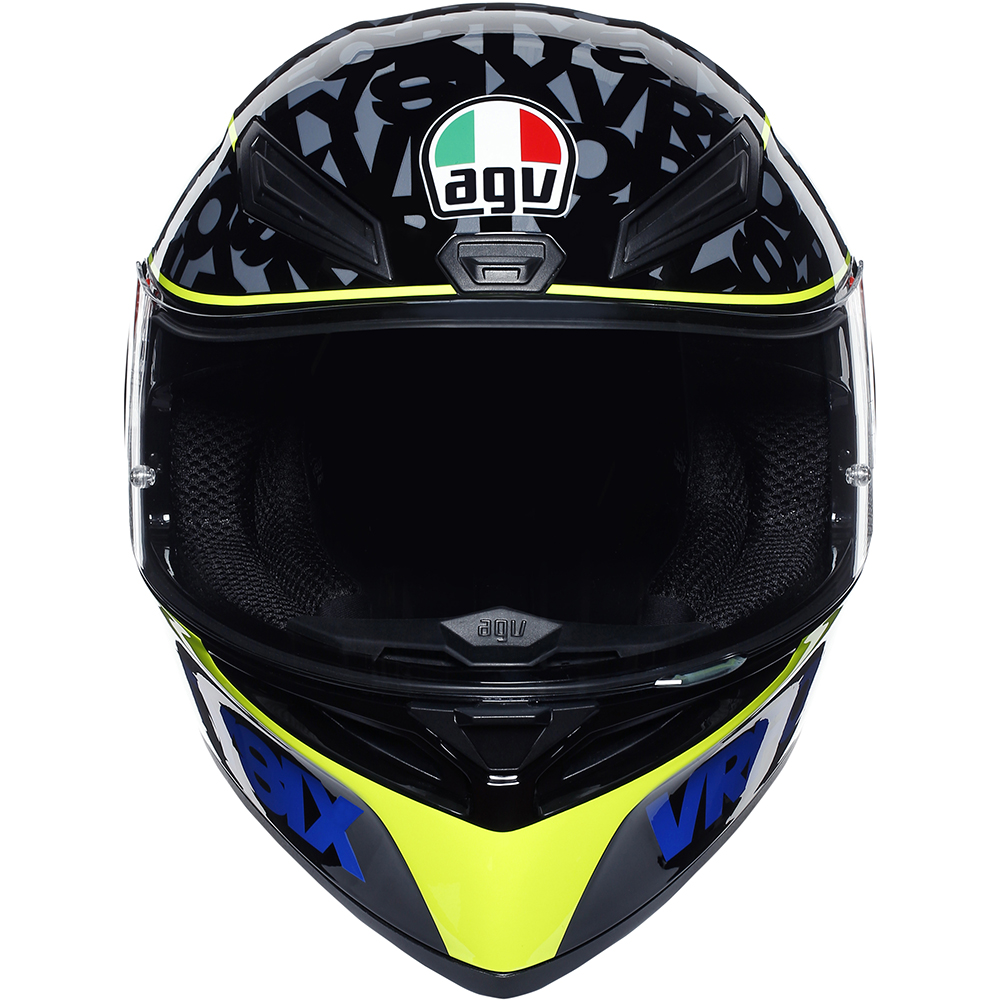 AGV - Casque K1 Speed 46 Noir / Jaune / Bleu