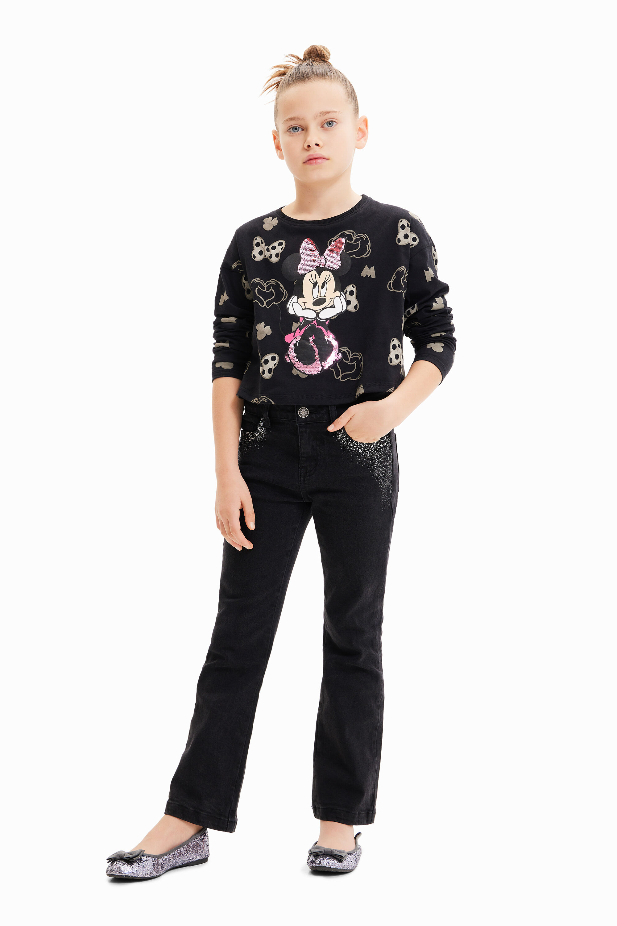 T-shirt Minnie Mouse paillettes