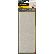 Patin en feutre extra-doux, 80 x 215 mm, beige