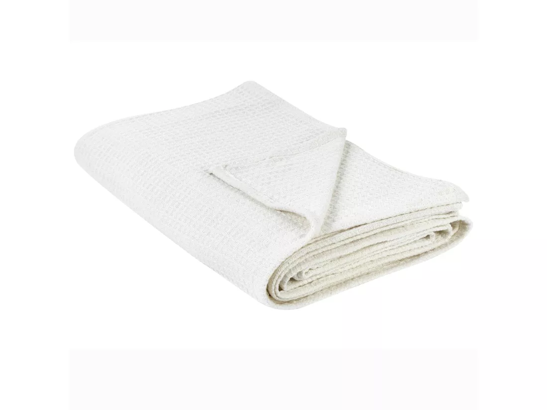 Couvre-lits RAGALA Coton 200 x 220 cm Beige clair