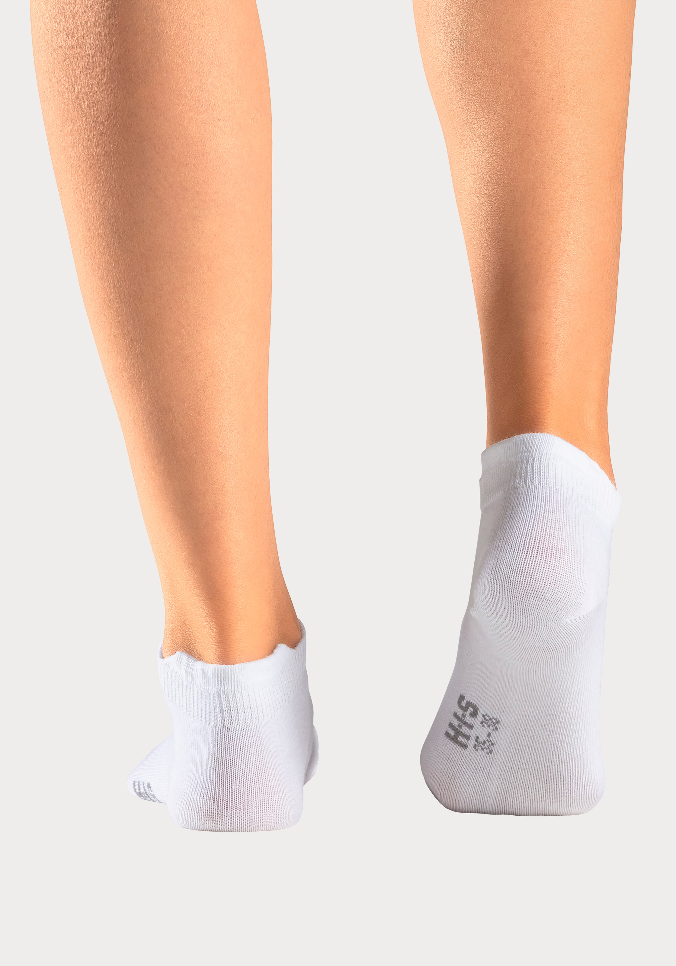 H.I.S Sneakersocken Packung, 8 Stk. tlg. mit verlängertem Bündchen hinten
