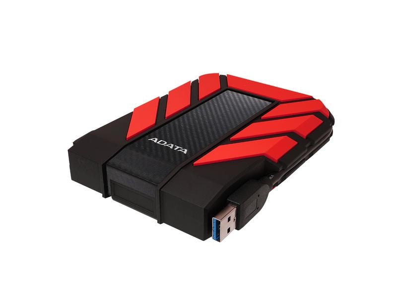 ADATA Externe Festplatte AHD710P 1 TB, Rot/Schwarz Externes Festplattenlaufwerk