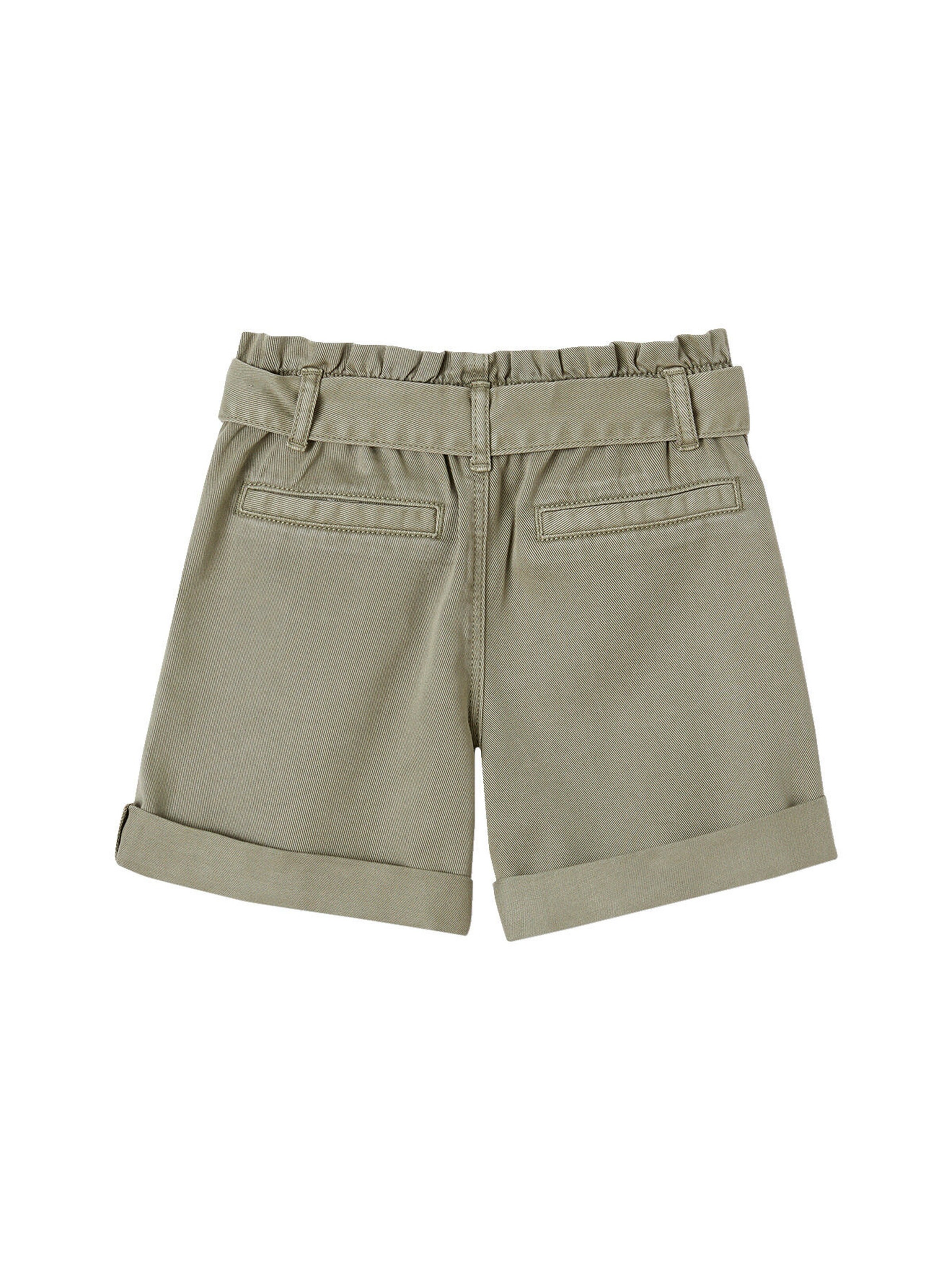 Vertbaudet Mädchen Paperbag-Shorts khaki