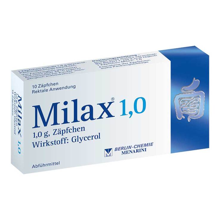 Milax 1,0 Suppositorien, 10 St