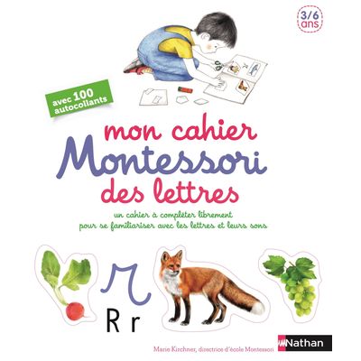 Mon cahier Montessori des lettres et des sons - 3/6 ans