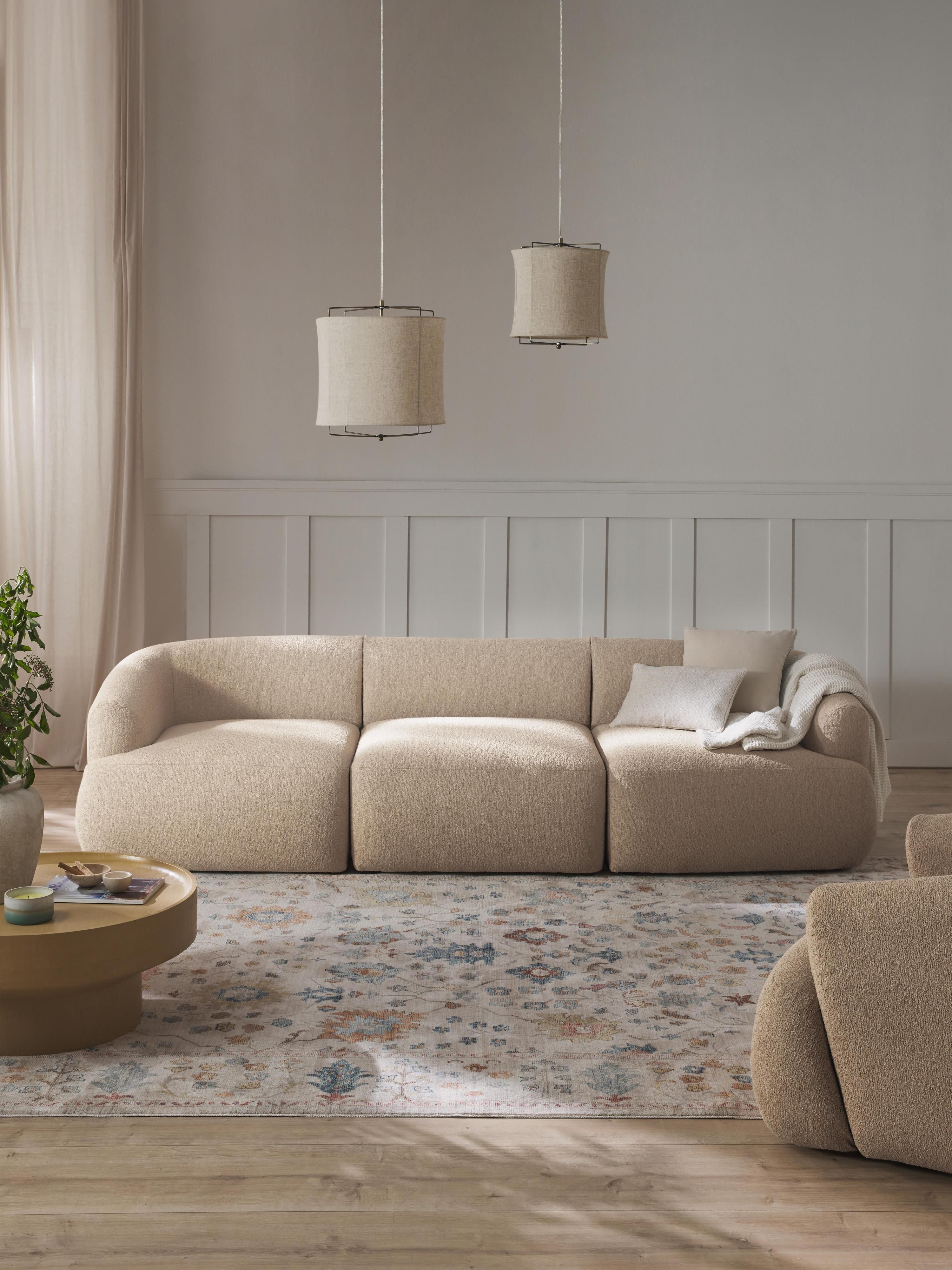 Modulaire bouclé bank Sofia (3-zits)