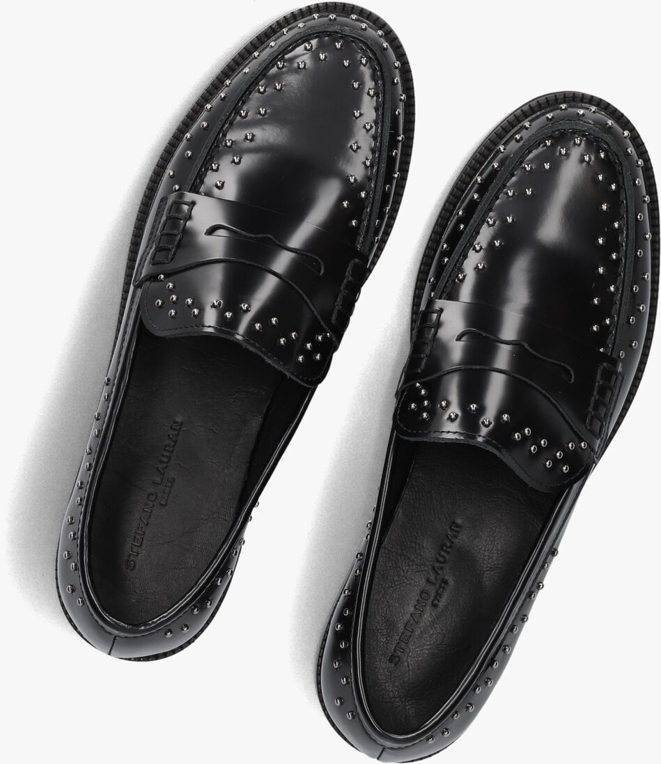 zwarte stefano lauran loafers 12095