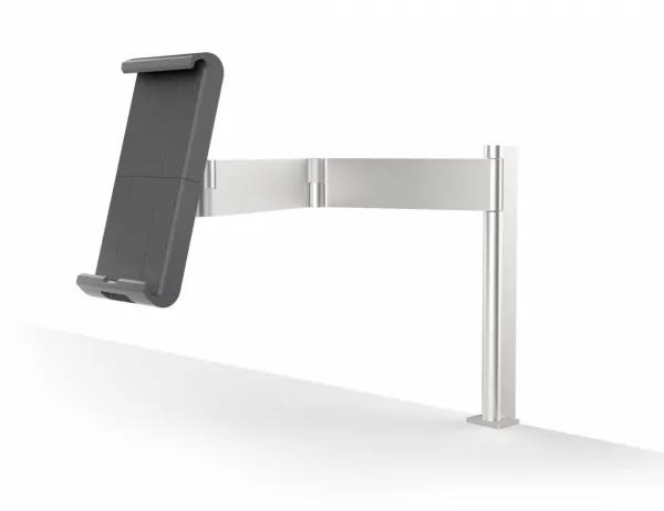 Durable Tablet Holder TABLE CLAMP metallic silver