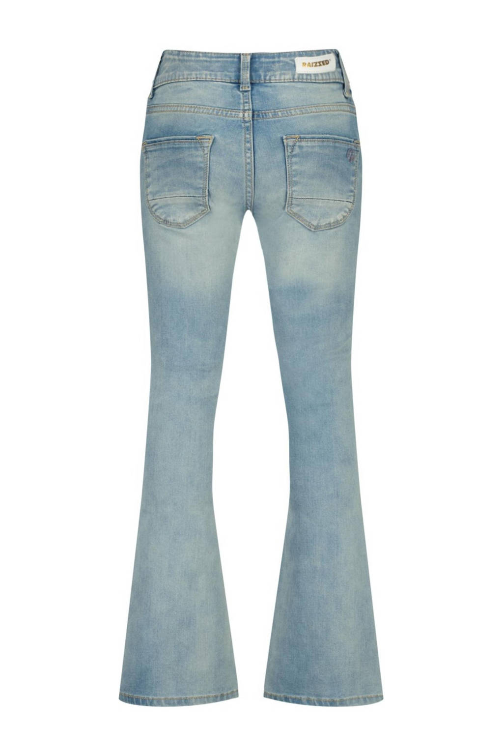 Raizzed flared jeans Melbourne Crafted met slijtage light blue stone