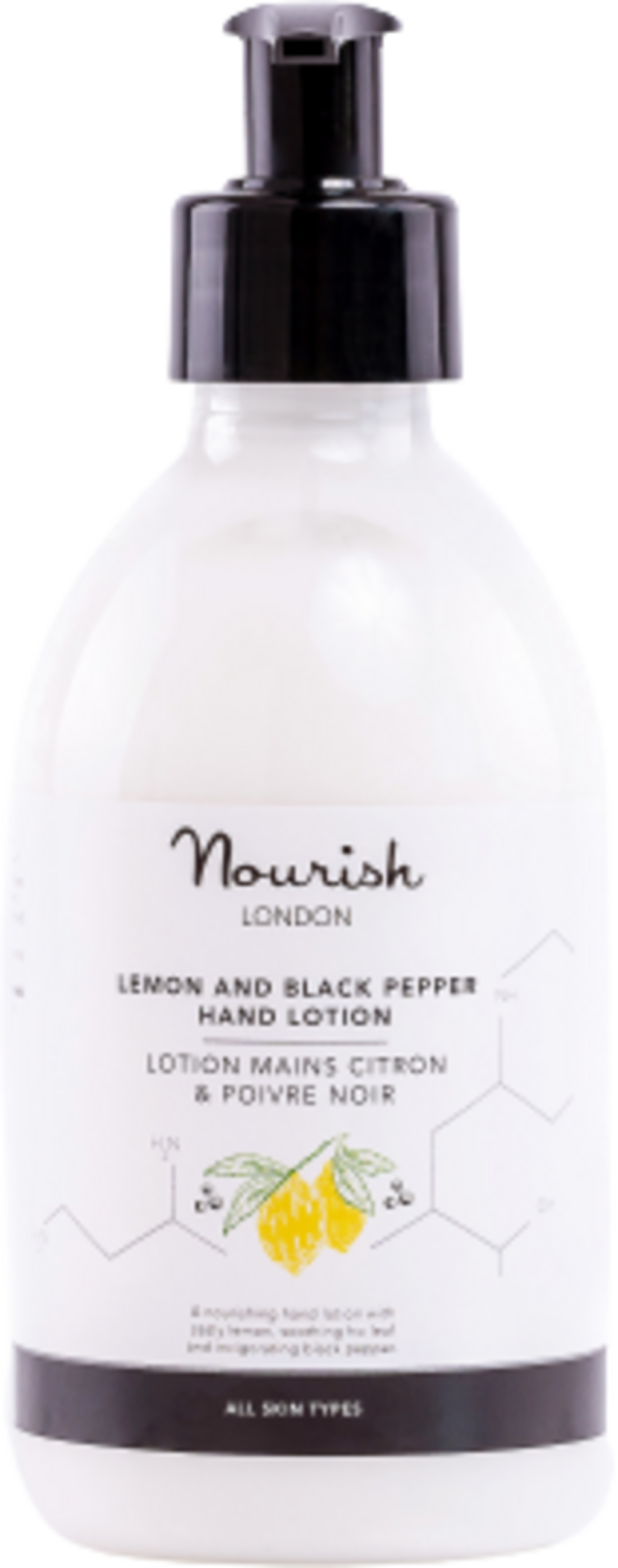 Nourish London  Lemon & Black Pepper Hand Lotion, 300 ml