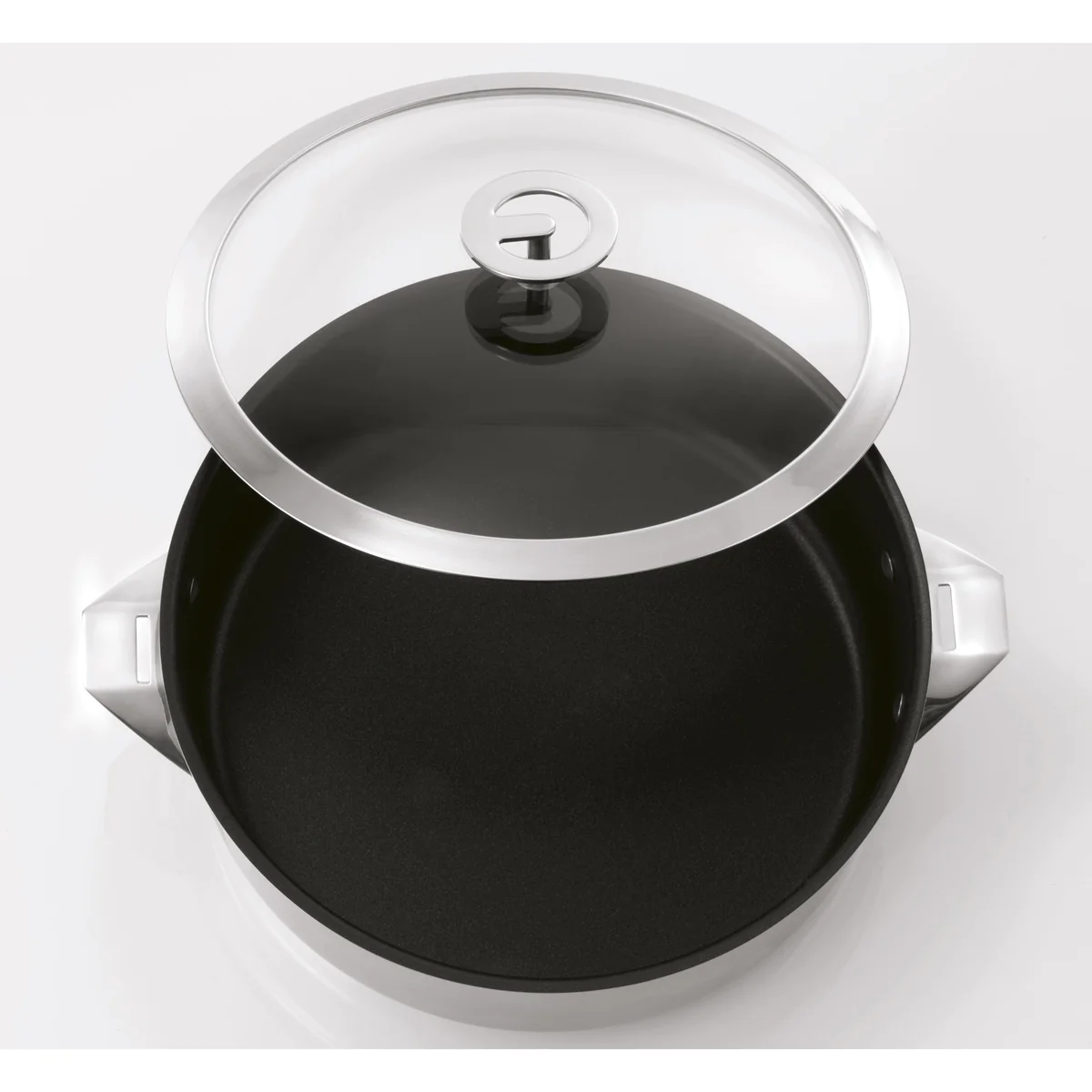 Eclipse - Sauteuse 24cm inox revêtu avec couvercle Cuisinox