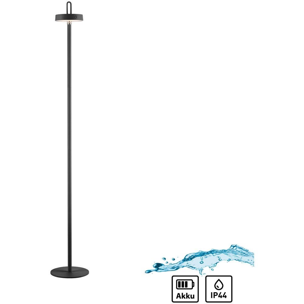 Amag LED-vloerlamp op batterijen in zwart, 1,5 W, 70 lm, IP44