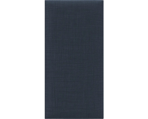 Wandkussen, linnenlook, donkerblauw, geweven look, 30 x 60 cm