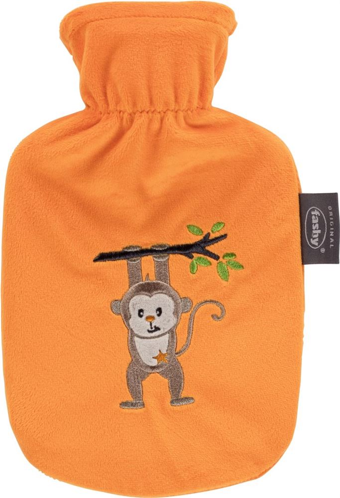 fashy Kinderwärmflasche 0.8l Flauschbezug Affe Aiko 1 Stk