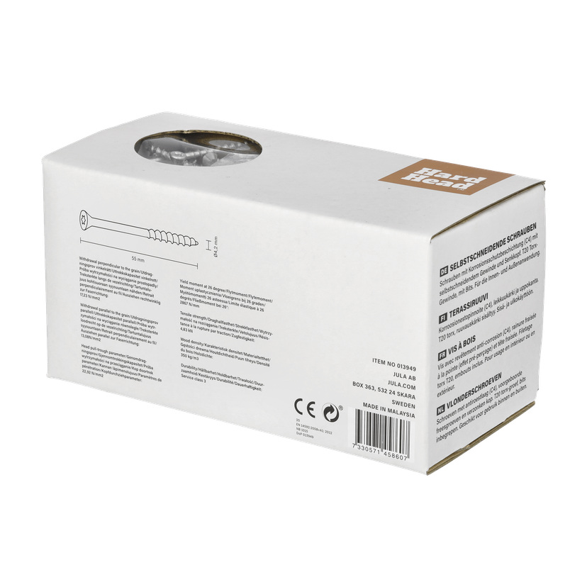 Terrasseskrue 500-pk 4,2x55 mm
