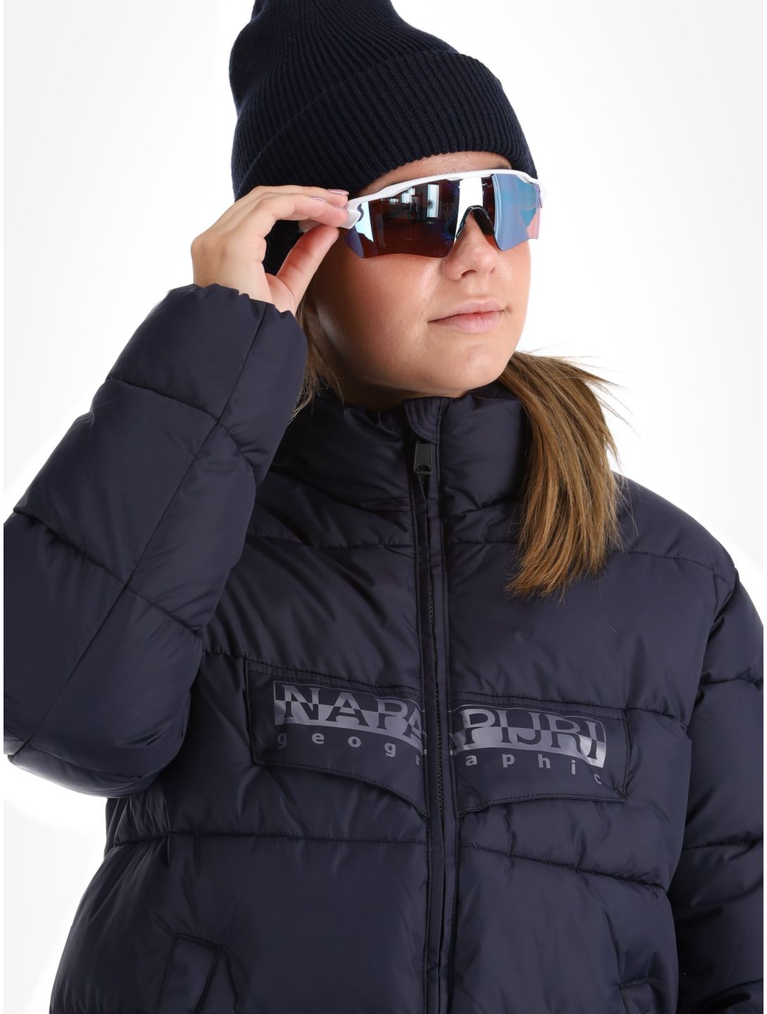 Puffer open W ski-jas dames