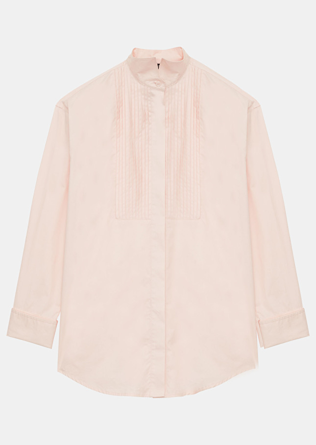 Chemise Carlinarose pâle en popeline