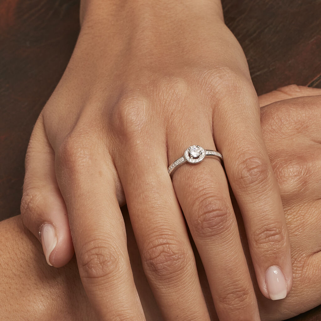 Bague Mélissande Argent Blanc Oxyde De Zirconium