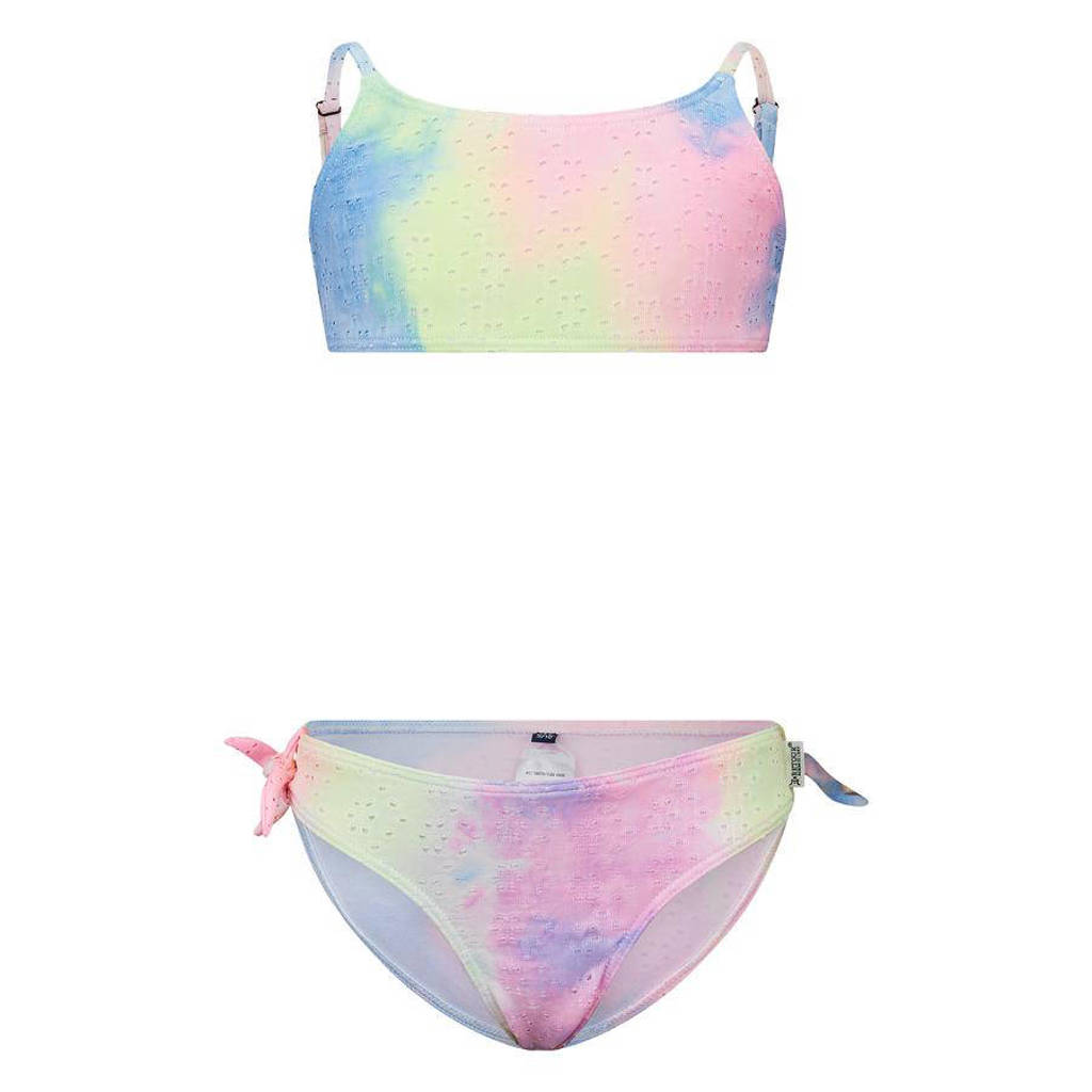crop bikini Rachel roze/geel/blauw