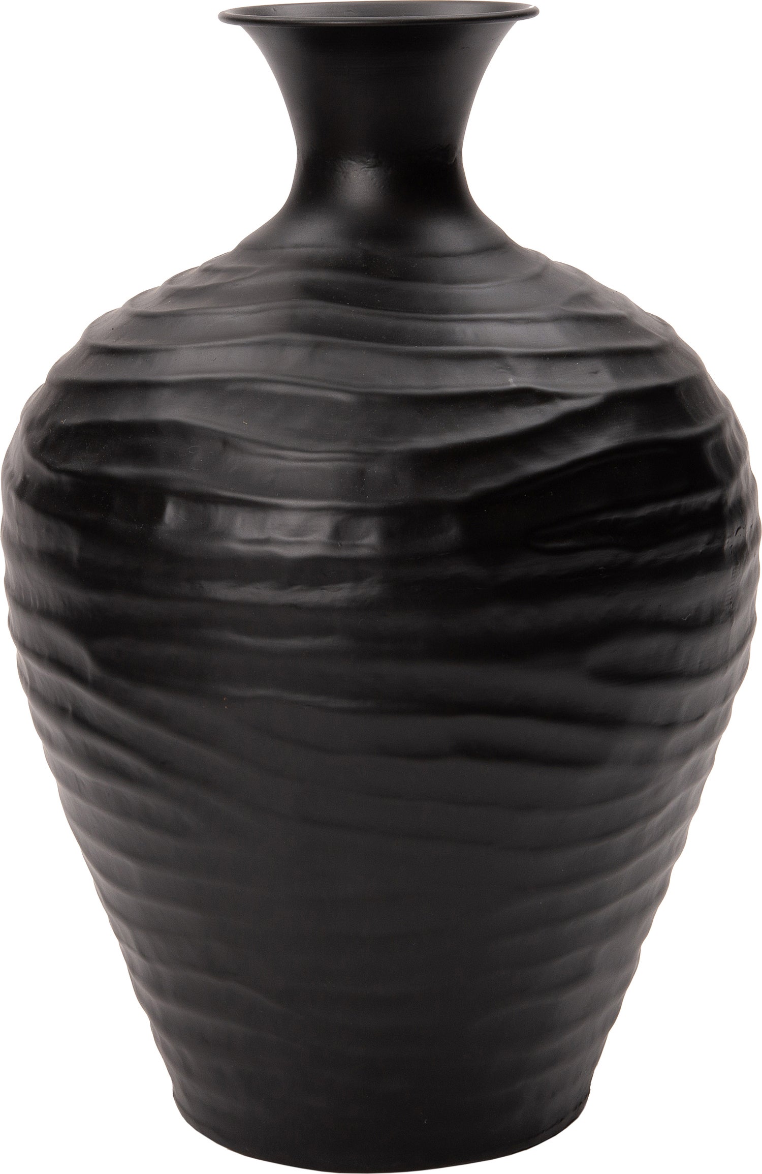 Intratuin vaas Maud zwart D 28 H 40 cm