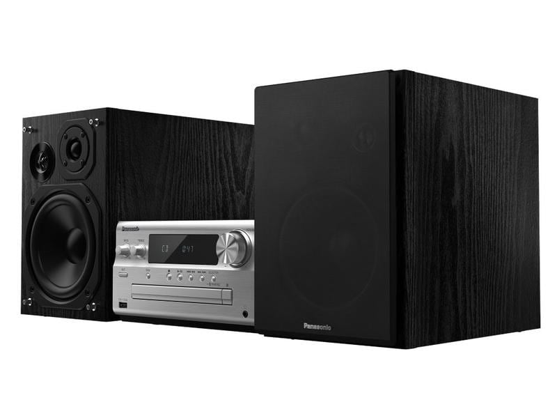 Panasonic Micro-HiFi Anlage SC-PMX802E Schwarz/Silber Premium Micro HiFi System mit DAB : Brillanter Klang mit vielen Extras