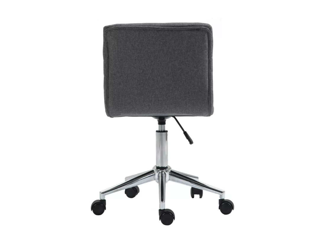 SVITA LINUS chaise de bureau chaise pivotante pour enfant chaise de bureau chambre d'enfant revêtement en tissu gris
