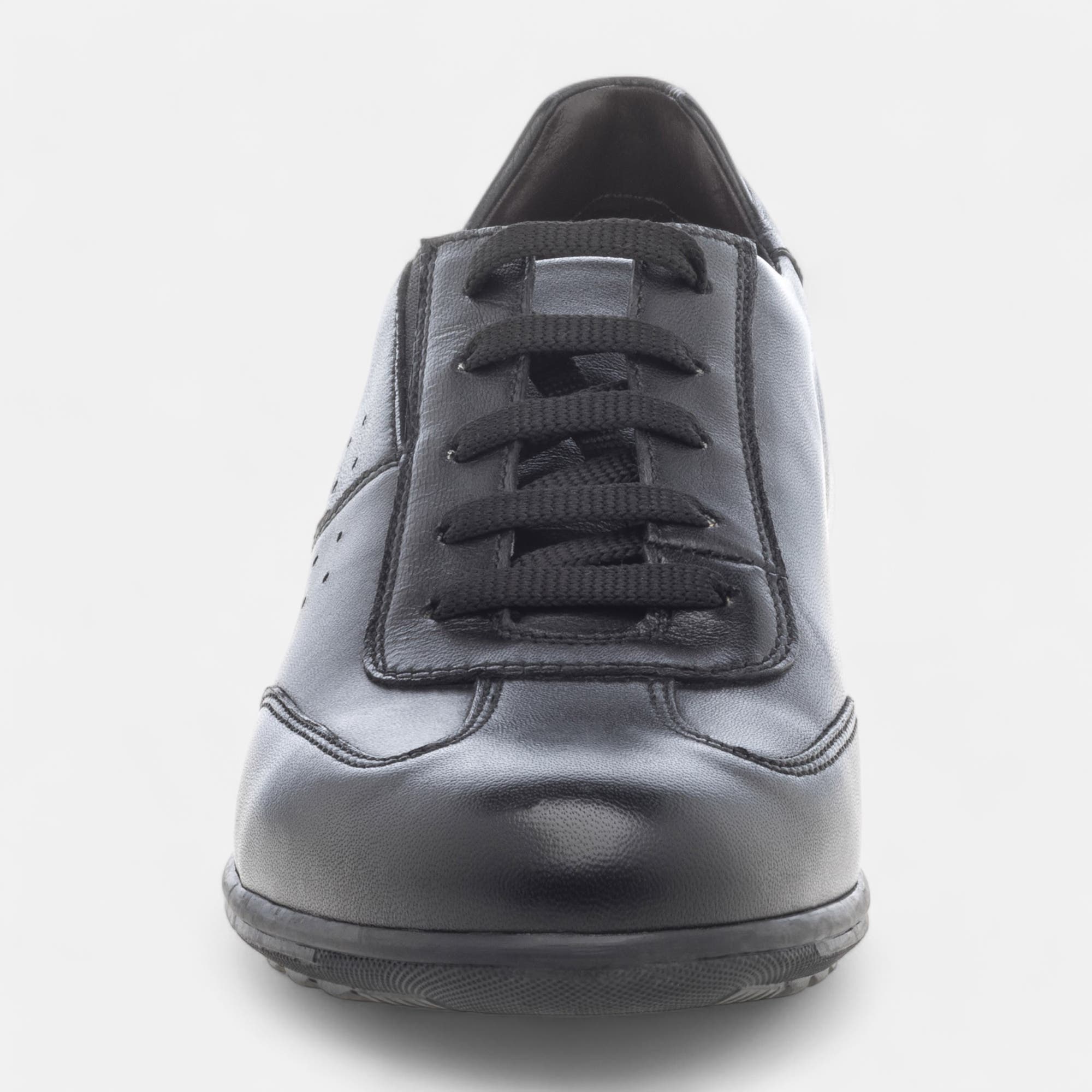 Baskets basses Homme en cuir noir