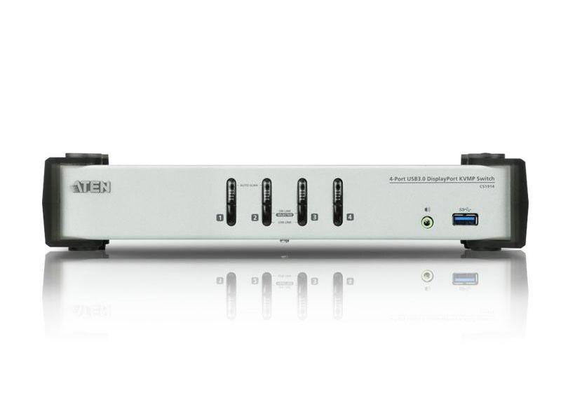 Aten KVM Switch CS1914-AT-G 4-Port USB 3.0 DisplayPort KVMP Switch