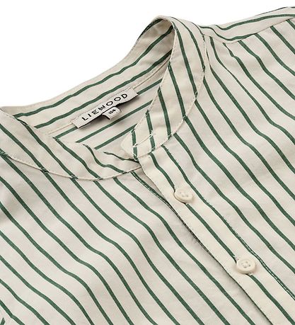 Liewood Hemd - Austin - Garden Green/Creme De La Creme