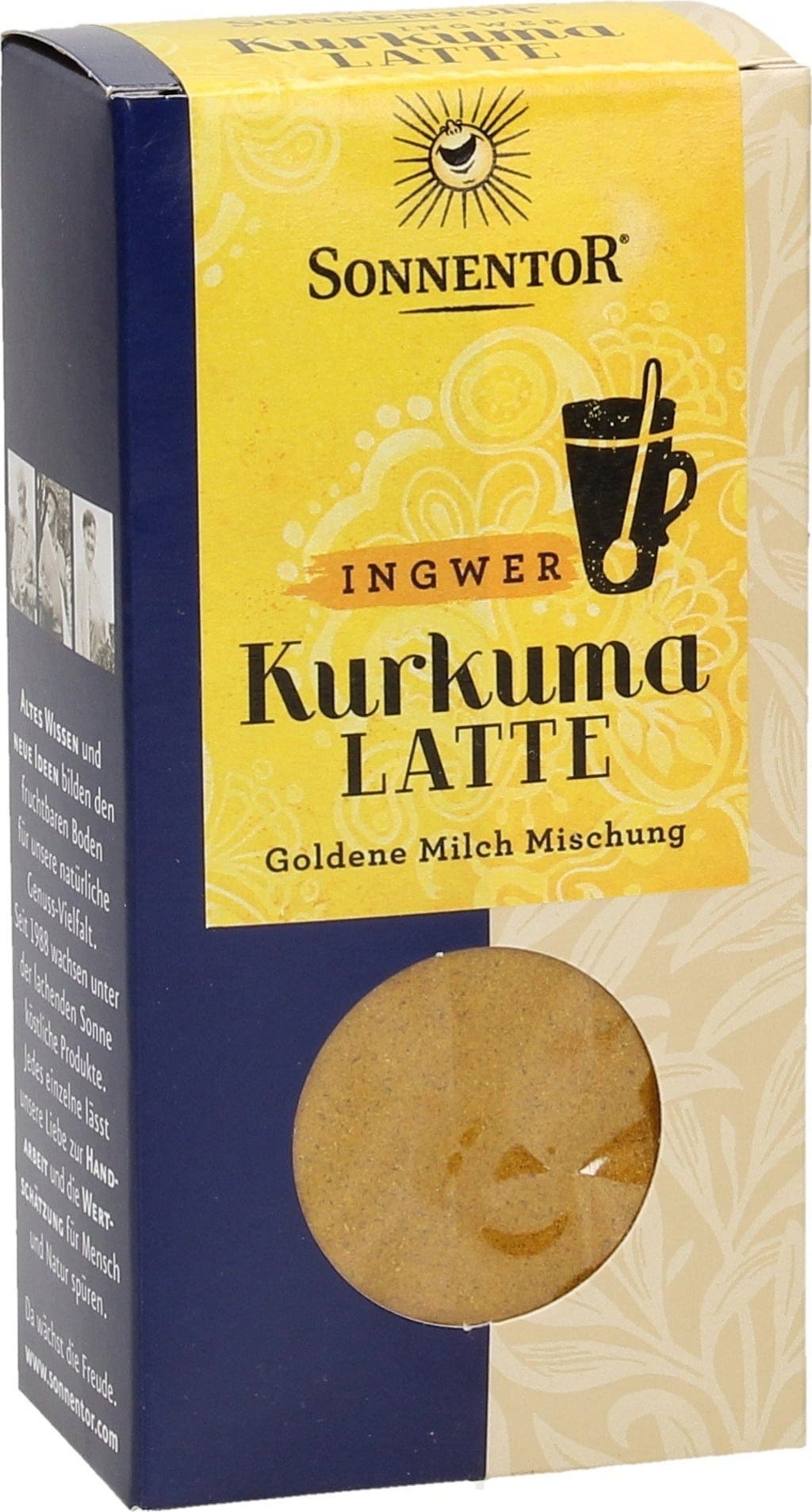 Sonnentor  Kurkuma Latte Ingwer Bio, Packung, 60 g