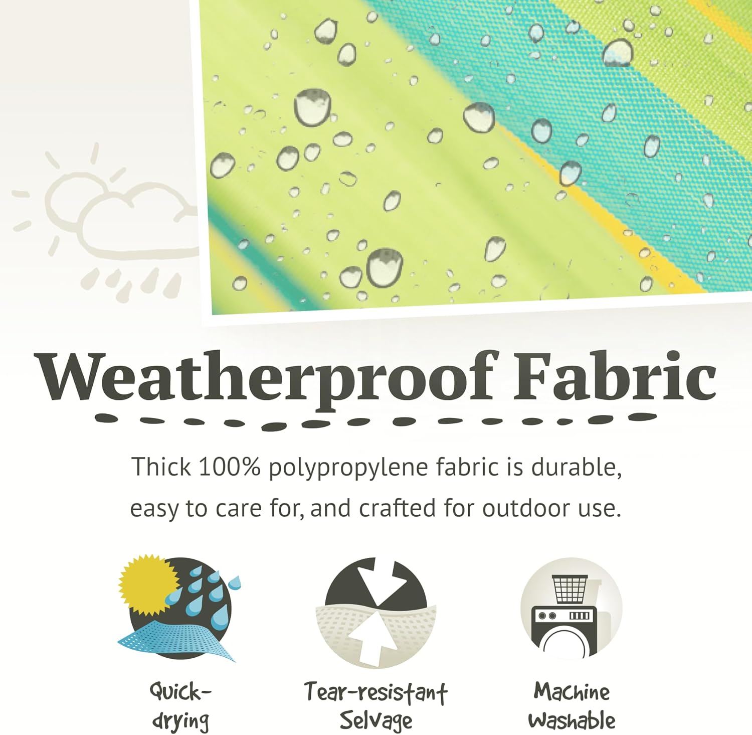 La Siesta® - Domingo Hängesessel Basisgröße - Wetterfest mit Bambusholz, 360° drehbar, großzügige Maße - Bequemer Hängesessel. (Lime)