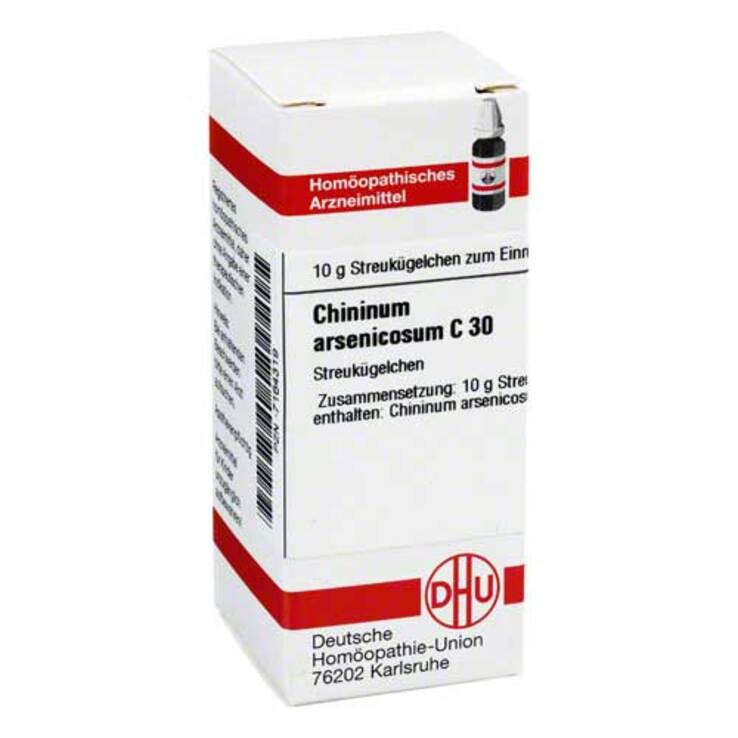 DHU Chininum arsenicosum C 30 Gl, 10 g