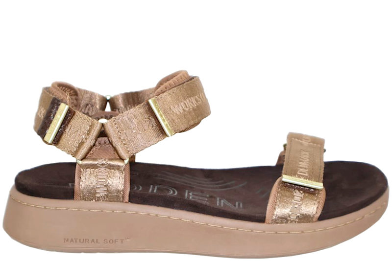 WODEN LINE SANDAL I BRUNT TEKSTIL