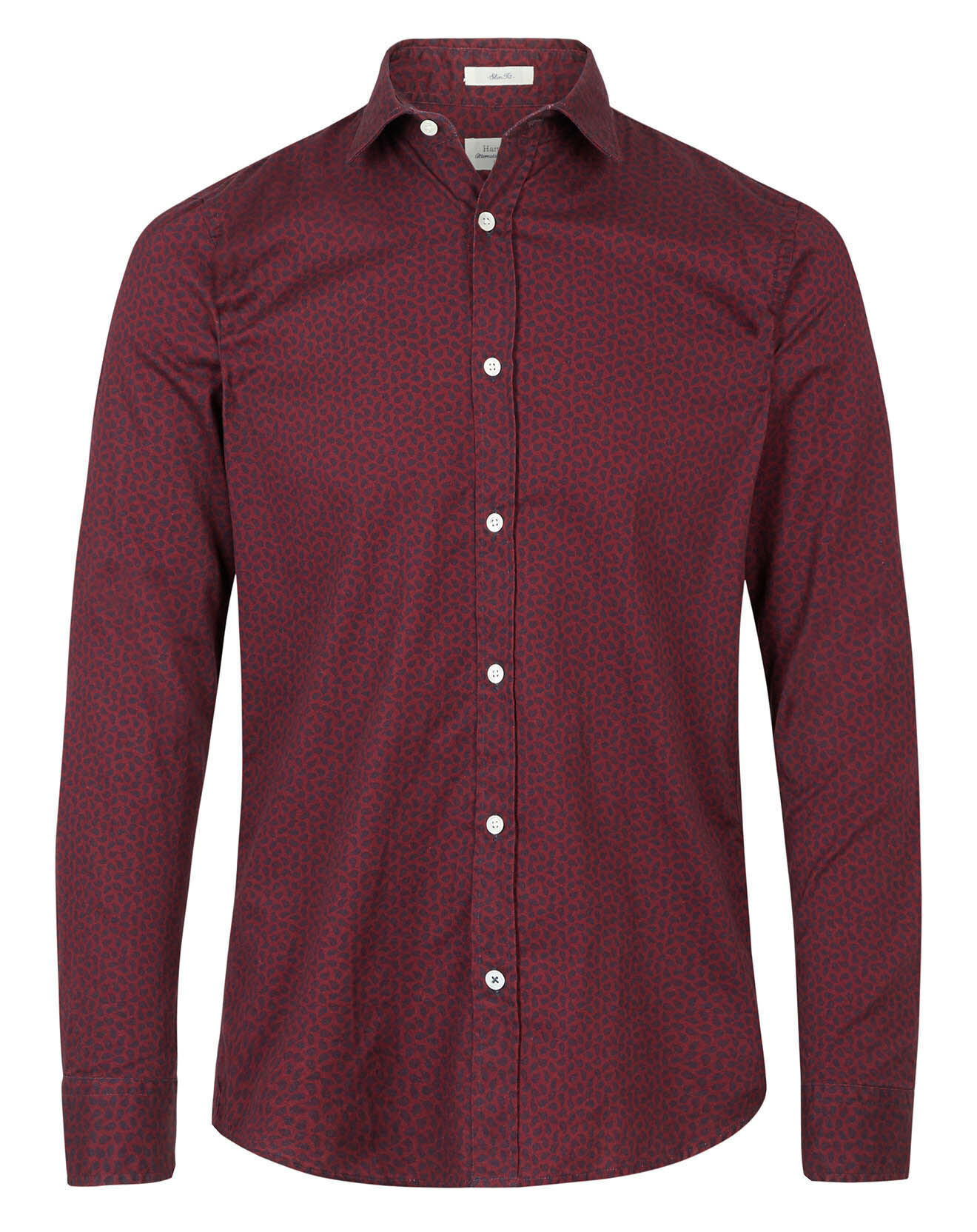 Hartford Chemise Slim Sammy imprimée rouge/marine