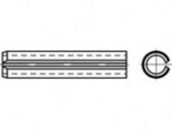 TOOLCRAFT TO-5390958 Rørstifter Fjederstål 50 stk