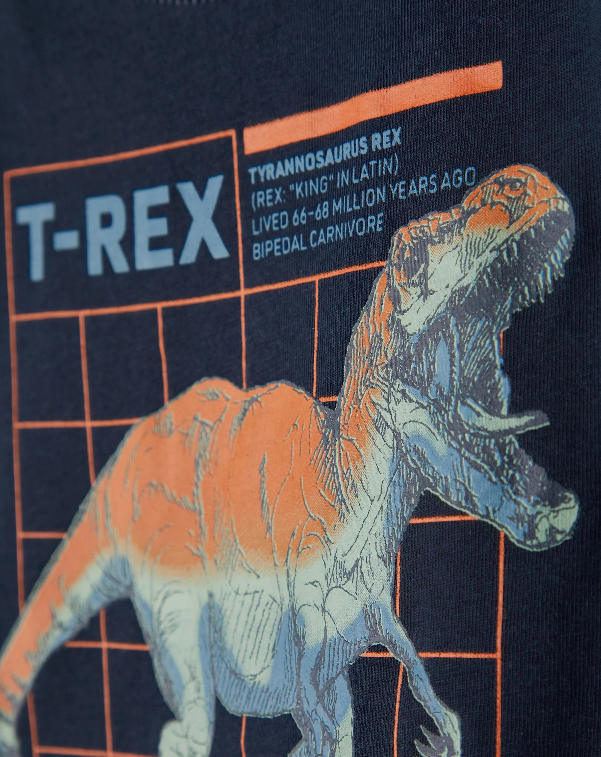 T-Shirt NMMBERTEL - T-REX in dark navy