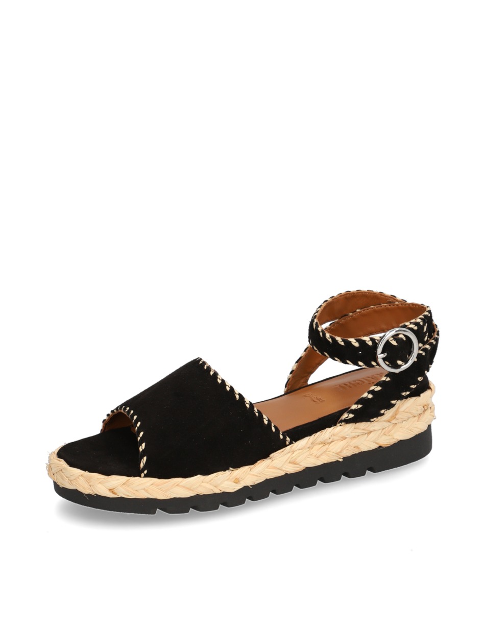 Veloursleder Sandale