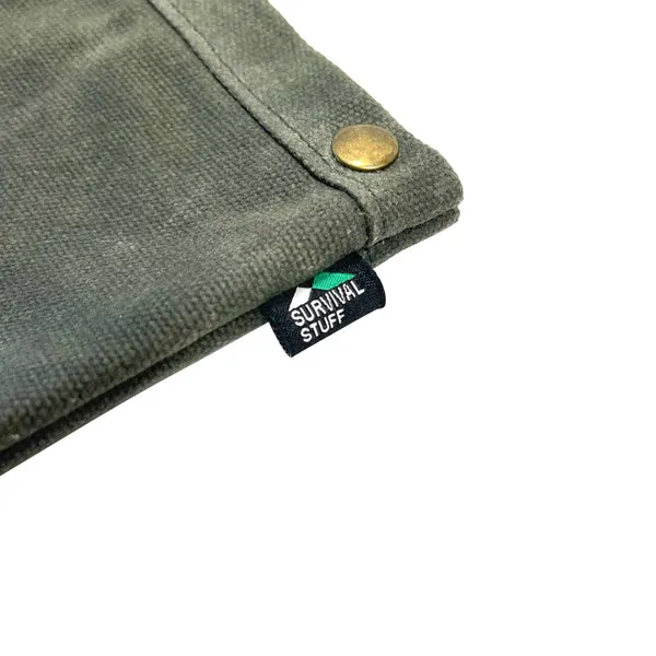 Survival Stuff -  Survival Stuff Tasche Waxed Canvas klein grau oliv