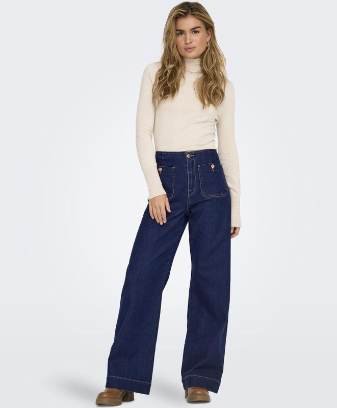 Only - Onlmadeline Hw Wide Pocket Dnm Gua113 - Dames - Jeans