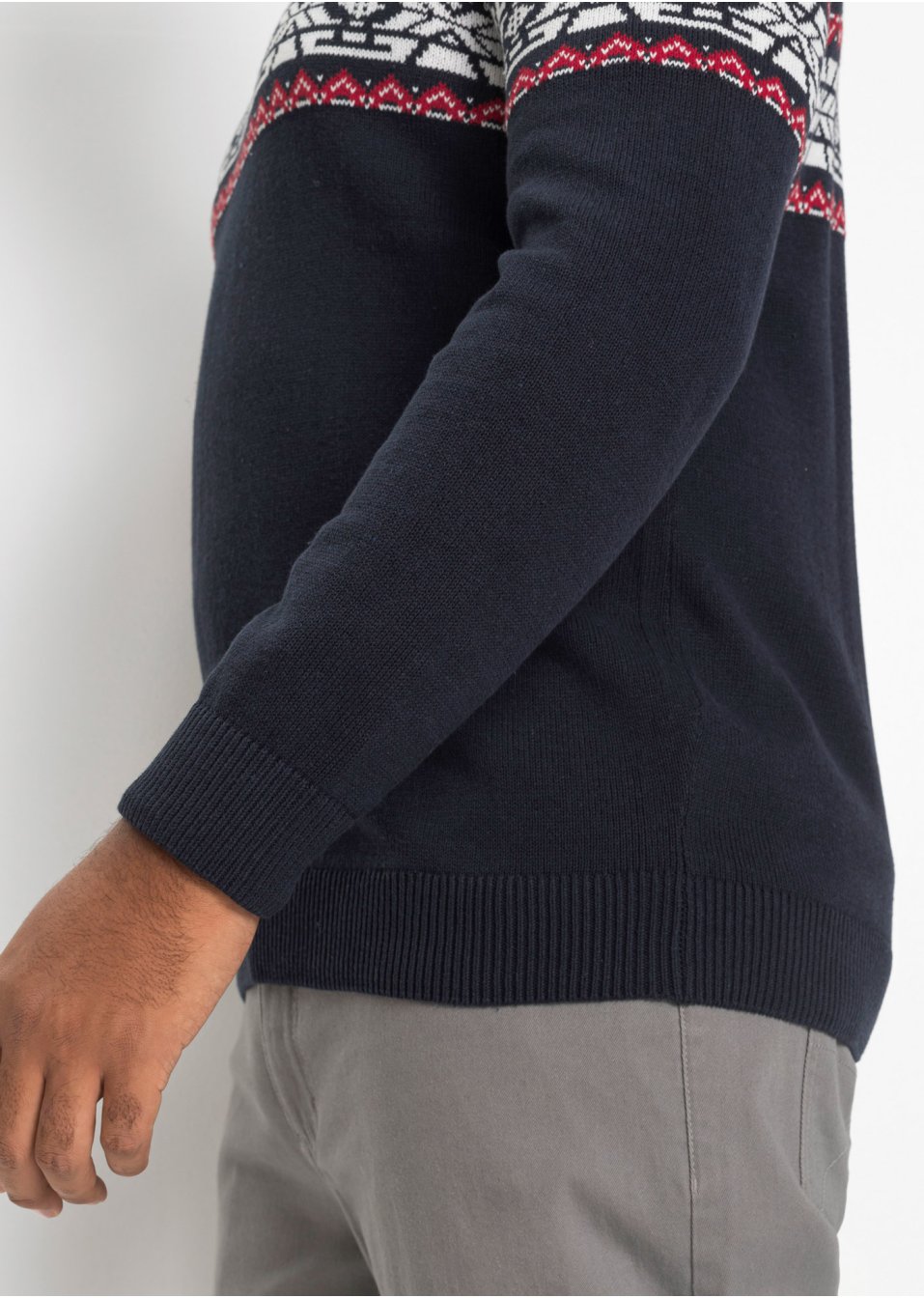 Pull norvégien en matières recyclées coupe confort