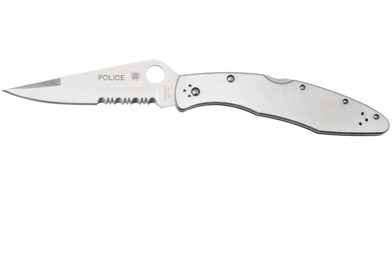 Spyderco Police C07PS partly serrated zakmes