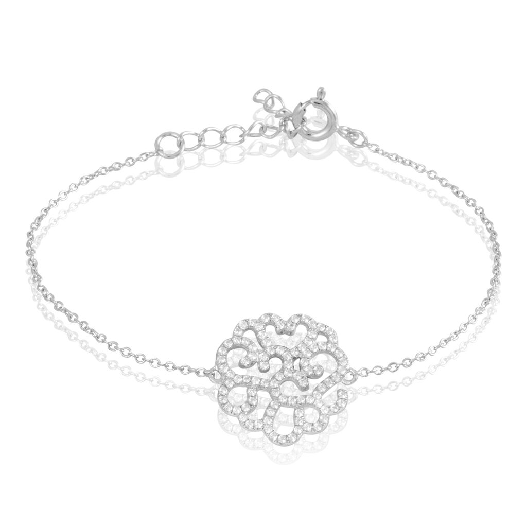 Bracelet Belambra Argent Blanc Oxyde De Zirconium