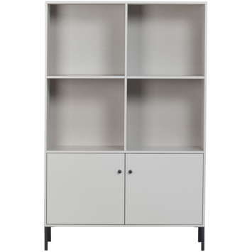 WOOOD wandkast Xam wolkengrijs grenenhout 160 x 107 x 39 cm