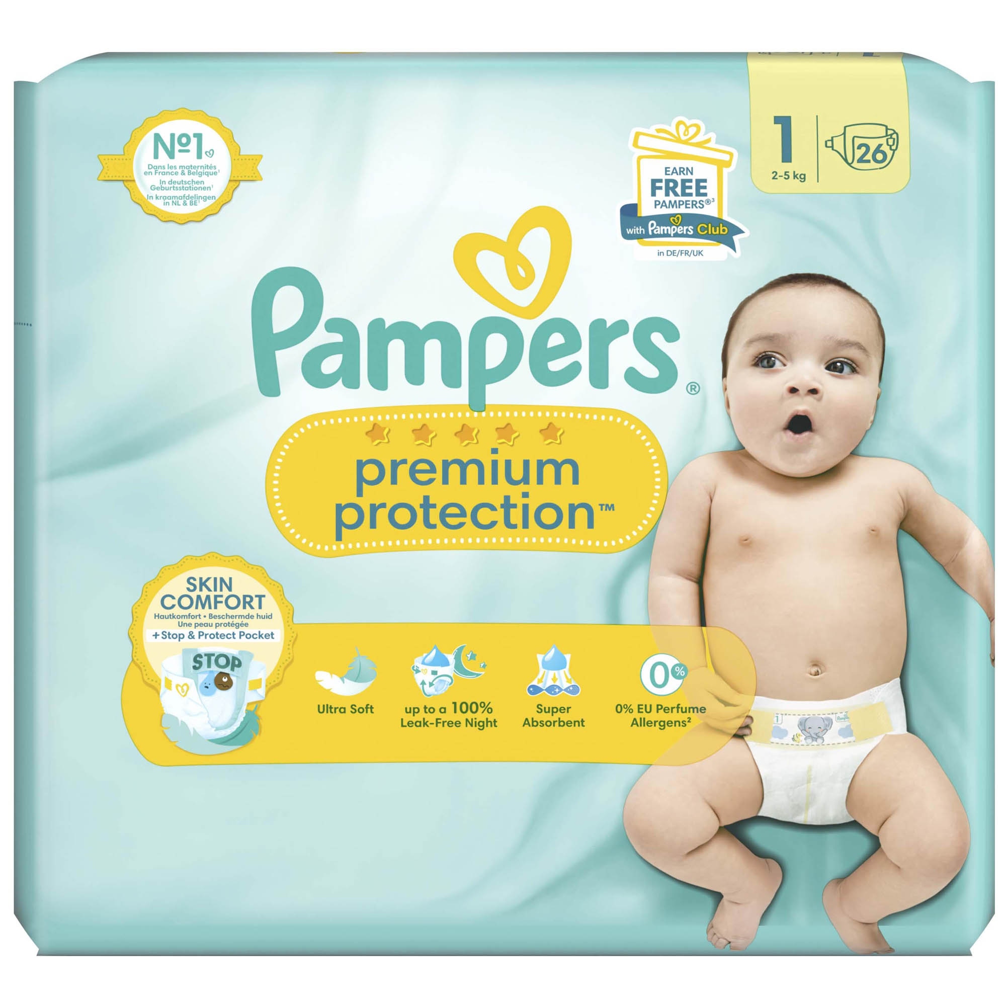 Pampers Premium Protection Maat 2, 26 stuks  - luiers - Prénatal