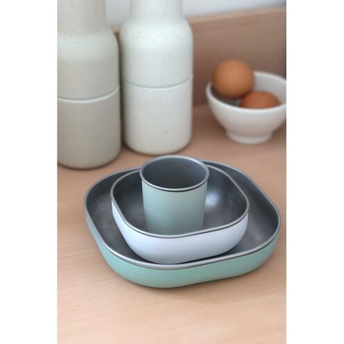 Coffret repas Inox Sage green - BEABA