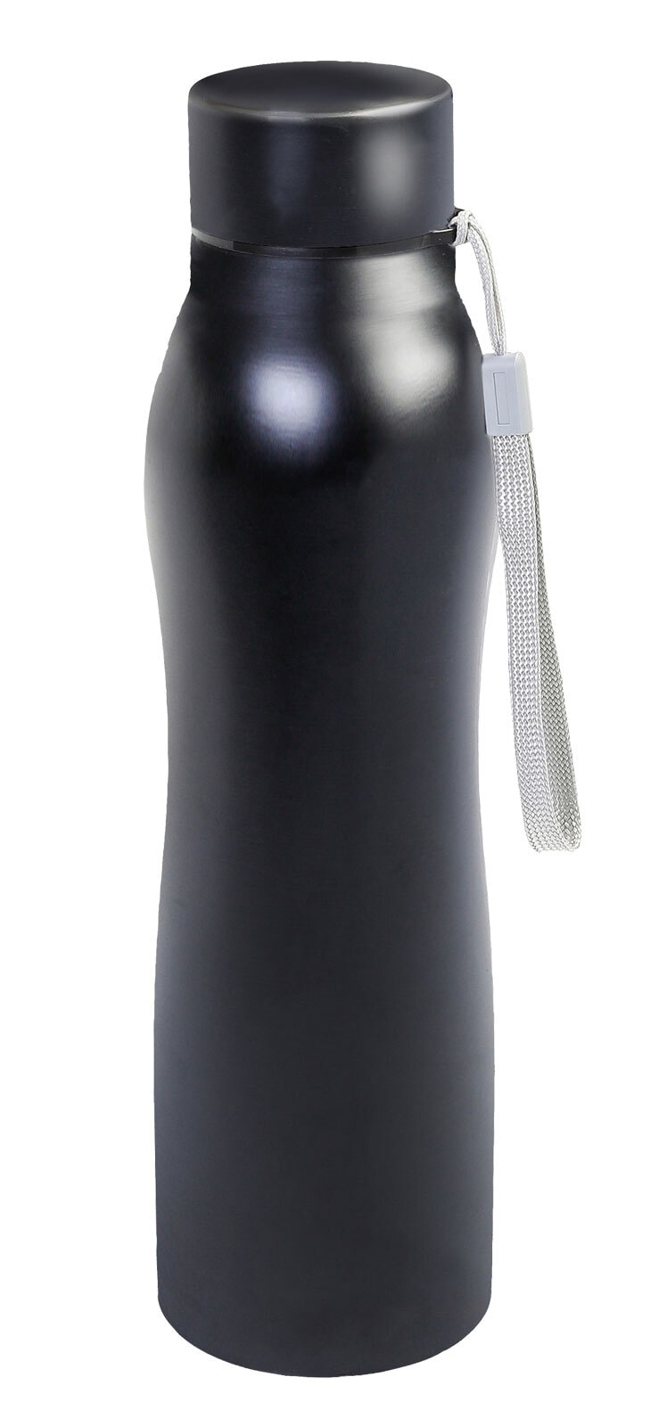 Trinkflasche 1 Liter Schwarz 7,5x29x7,5 cm