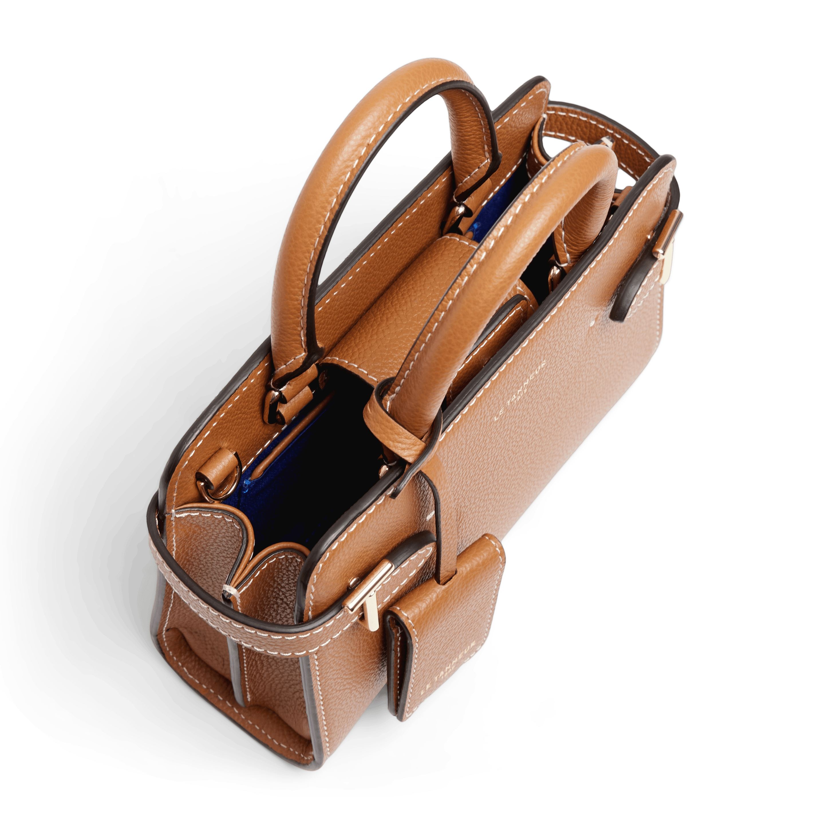 EMILIE - Sac bandoulière en cuir grainé| Marron