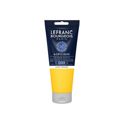 Lefranc Bourgeois - Peinture acrylique - jaune primaire - 200 ml