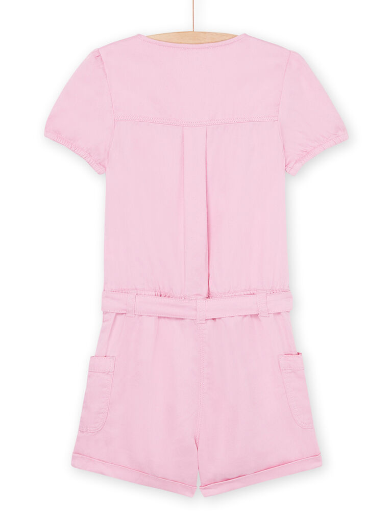 Combishort rose ceinturée