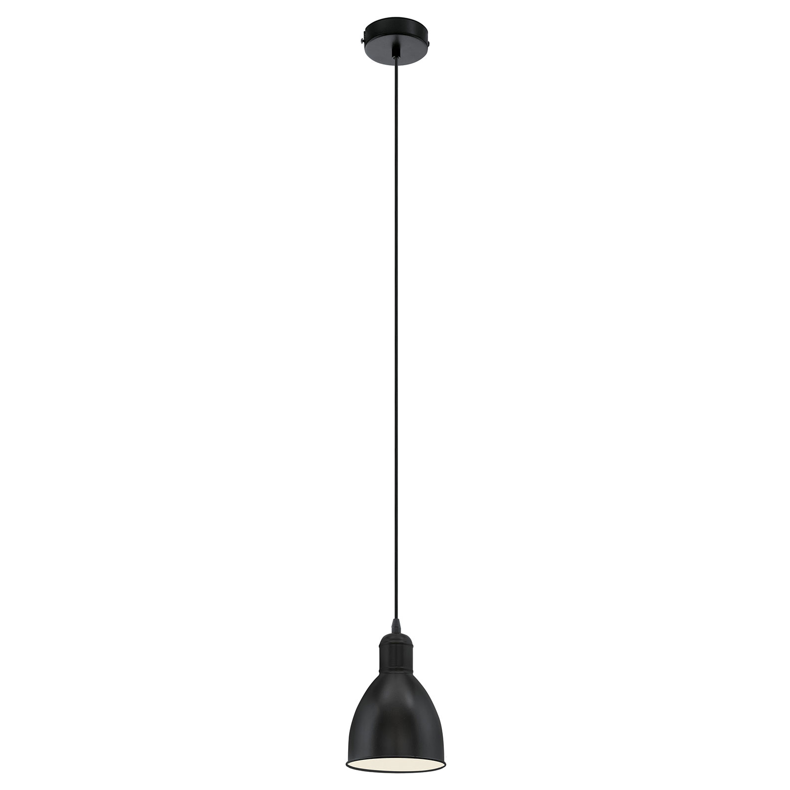 Pendelleuchte - schwarz-weiß - 110 cm hoch